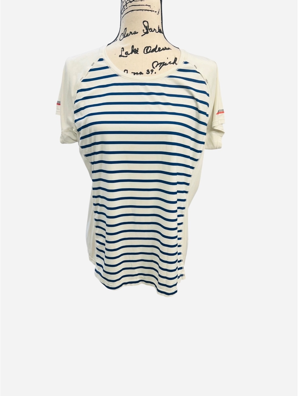 New Balance for J.Crew Striped Cooling T-Shirt